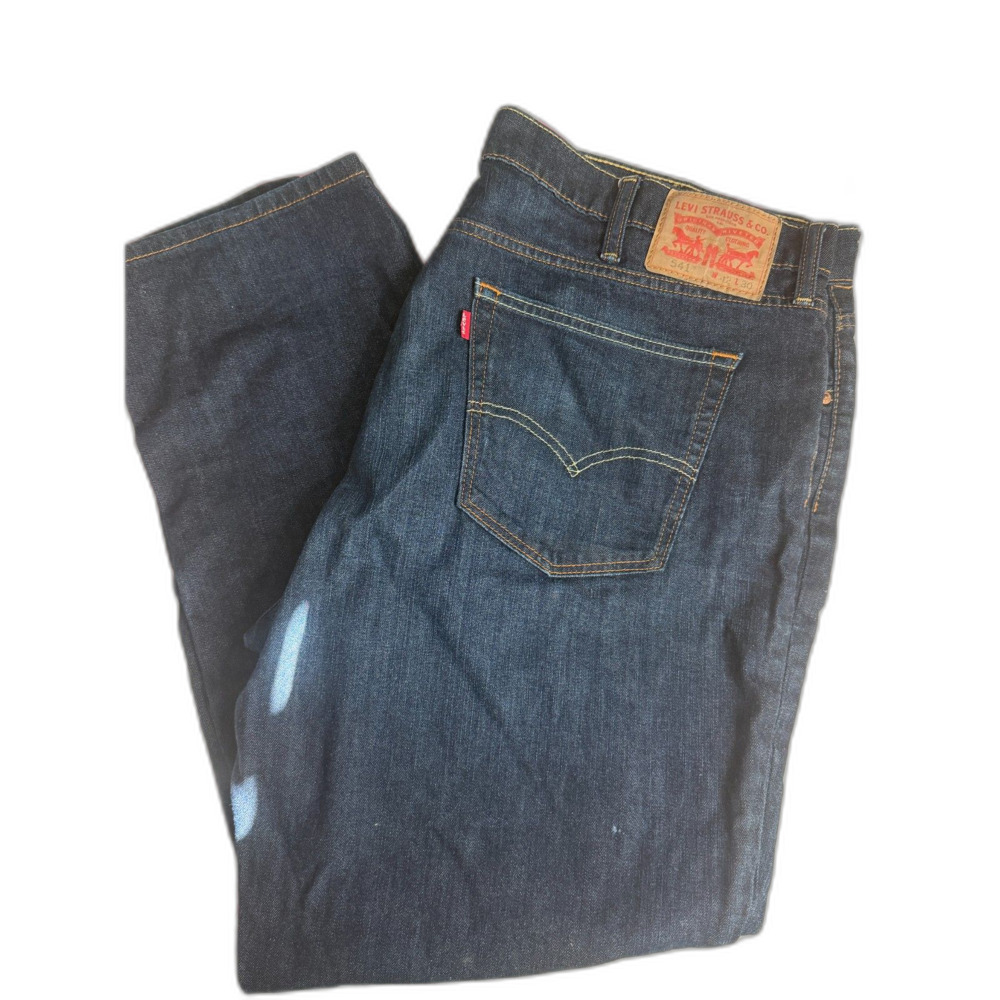 Levi's 541 Athletic Taper Jeans Dark Wash Mens 42x30 Denim Pants